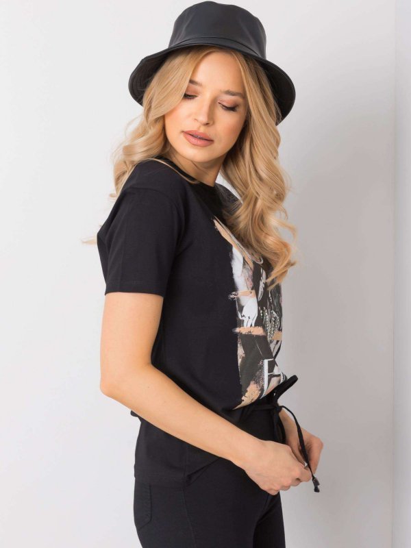 T-shirt-HB-TS-3033.09P-czarny rozmiar - M