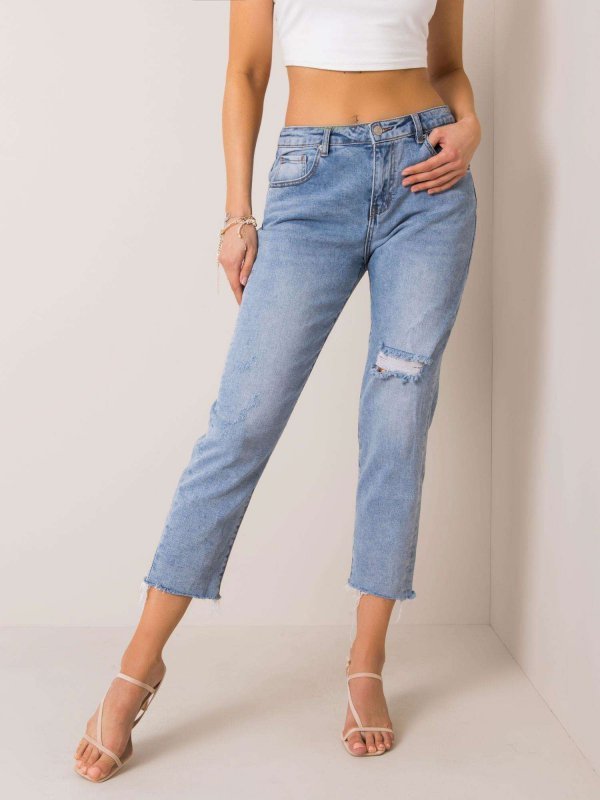 Spodnie jeans-NM-DE-SP-L0817.05-niebieski rozmiar - S