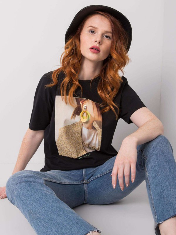 T-shirt-HB-TS-3055.18P-czarny rozmiar - M