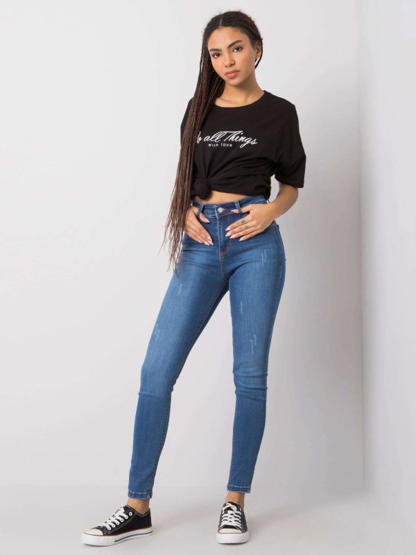 Spodnie jeans-319-SP-750.49-ciemny niebieski rozmiar - 27