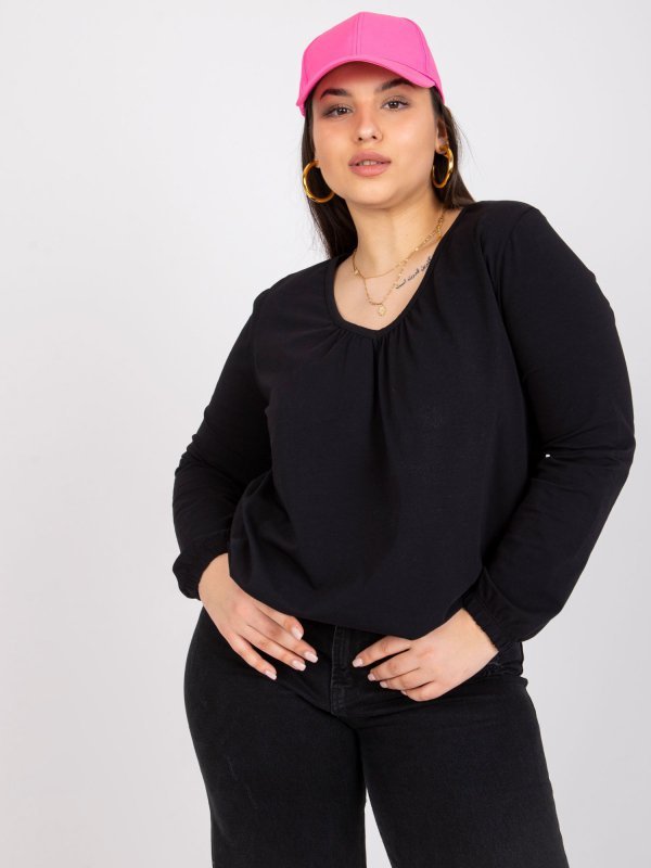 Bluzka-RV-BZ-6332.53P-czarny rozmiar - 2XL