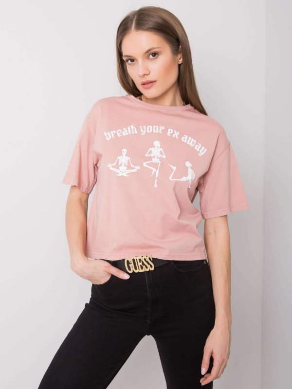 T-shirt-157-TS-0086.60P-jasny różowy rozmiar - L
