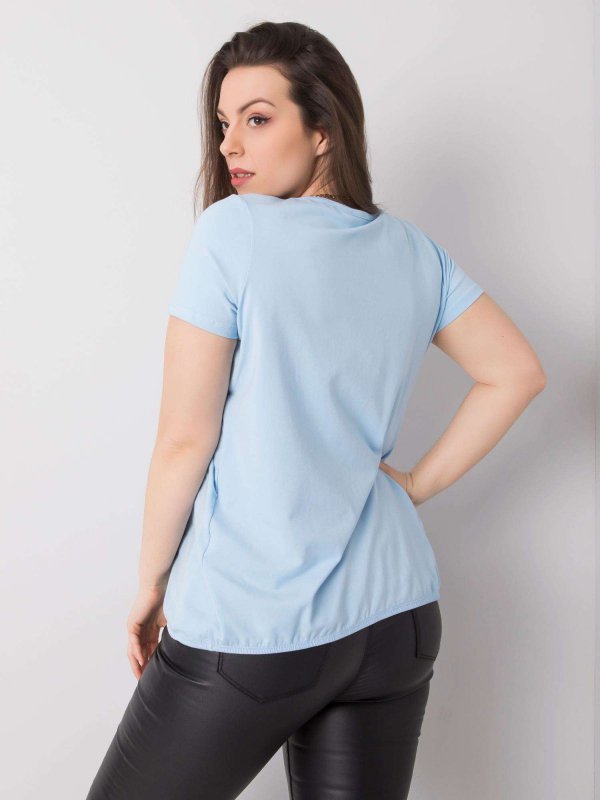 T-shirt-RV-TS-6320.85P-jasny niebieski rozmiar - XL