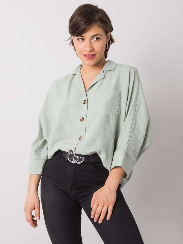 Koszula-328-KS-4062.81-pistacjowy rozmiar - M