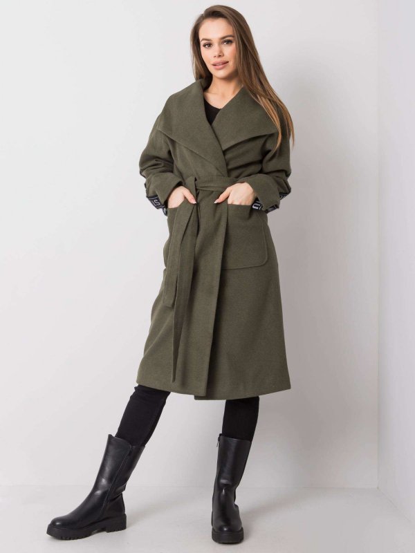 Płaszcz-LK-PL-508316.95P-khaki rozmiar - 36