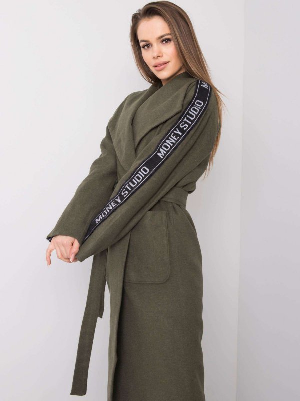 Płaszcz-LK-PL-508316.95P-khaki rozmiar - 40