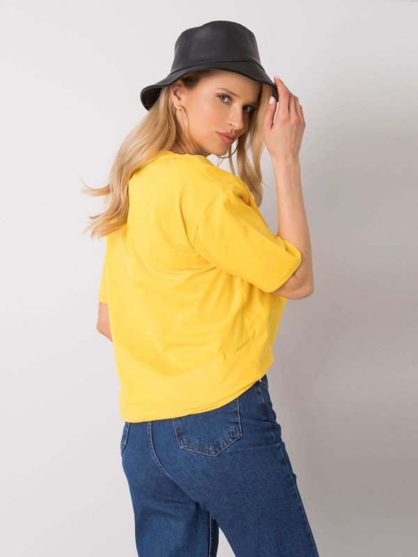 T-shirt-DS-TS-1114.10P-żółty rozmiar - S