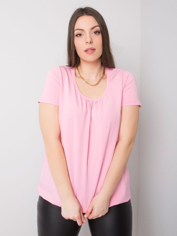 T-shirt-RV-TS-6320.85P-różowy rozmiar - XL