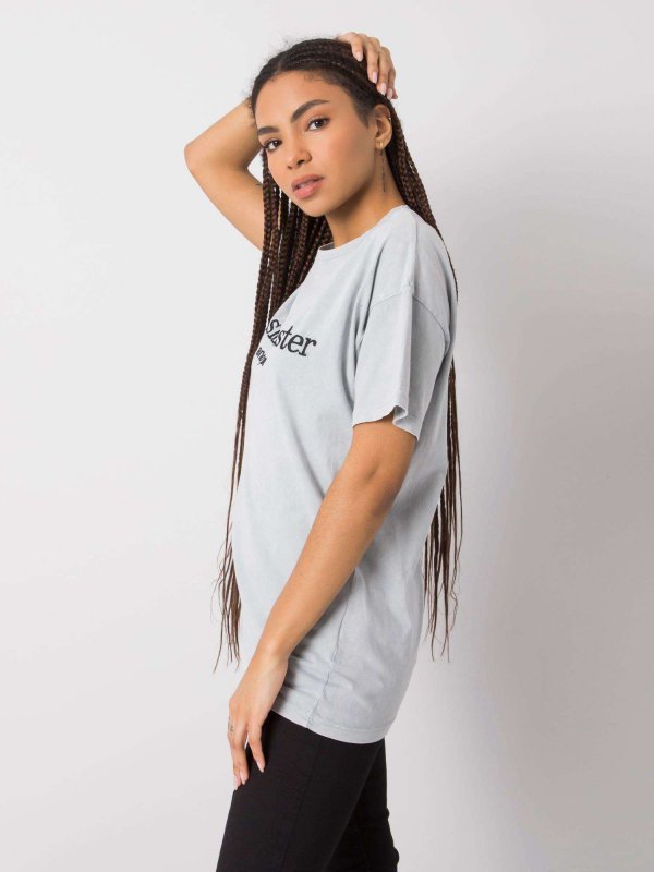 T-shirt-157-TS-6449.50P-szary rozmiar - M