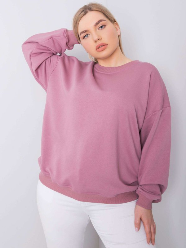 Bluza-RV-BL-6316.16X-ciemny różowy rozmiar - 3XL