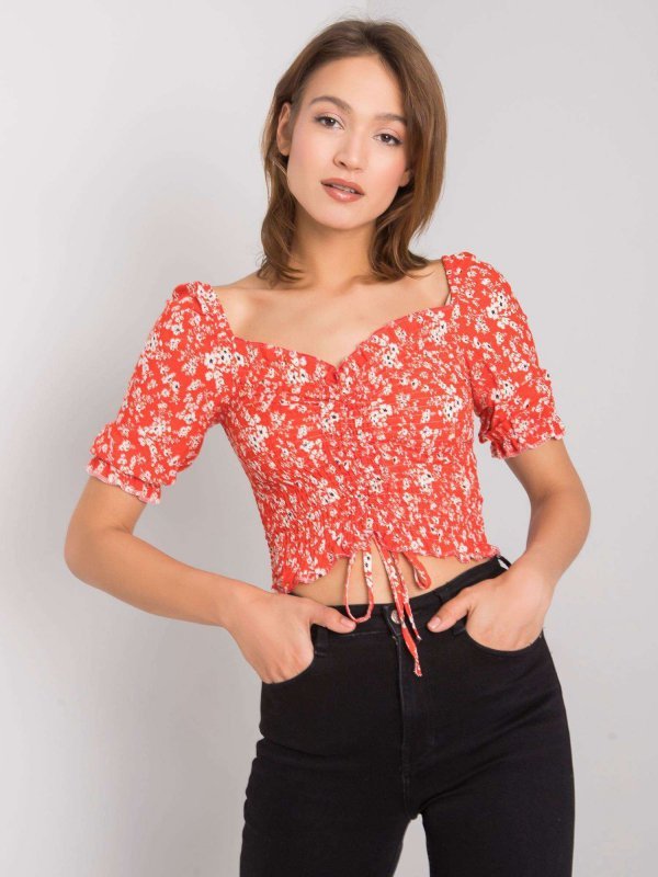 Bluzka-RO-BZ-2516-4.17P-koralowy rozmiar - L