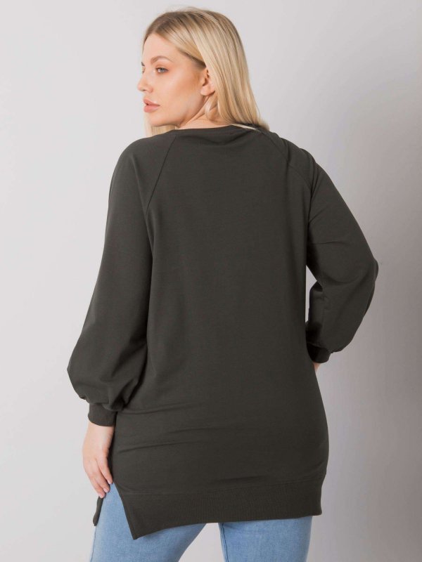 Bluzka-RV-BZ-7227.95-ciemny khaki rozmiar - ONE SIZE