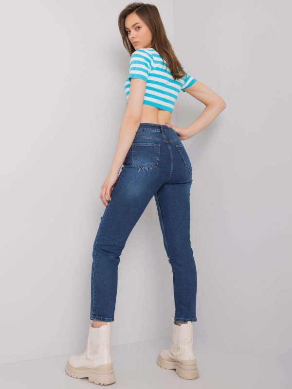 Spodnie jeans-MR-SP-5338.17-ciemny niebieski rozmiar - 36