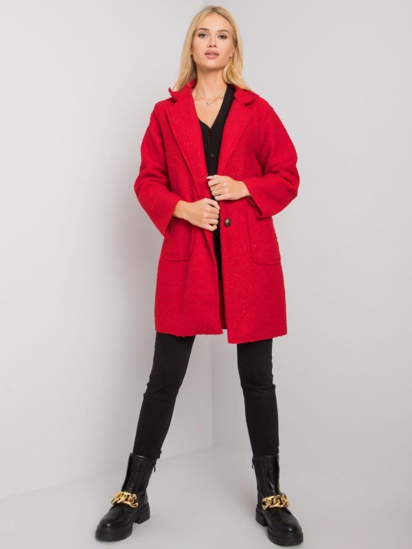 Płaszcz-TW-PL-BI-21717.40P-czerwony rozmiar - ONE SIZE