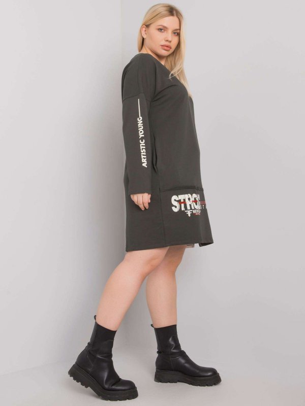Tunika-RV-TU-7222.80P-ciemny khaki rozmiar - ONE SIZE