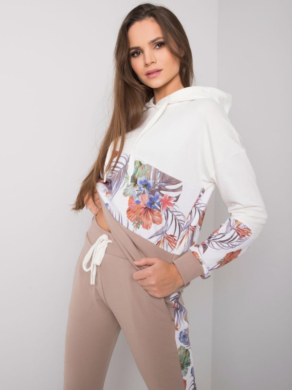 Komplet-RV-KMPL-7356.82-biało-beżowy rozmiar - L/XL