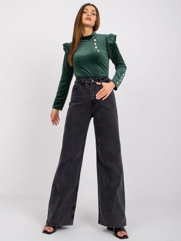 Bluzka-DHJ-BZ-6533A.44P-ciemny zielony rozmiar - ONE SIZE