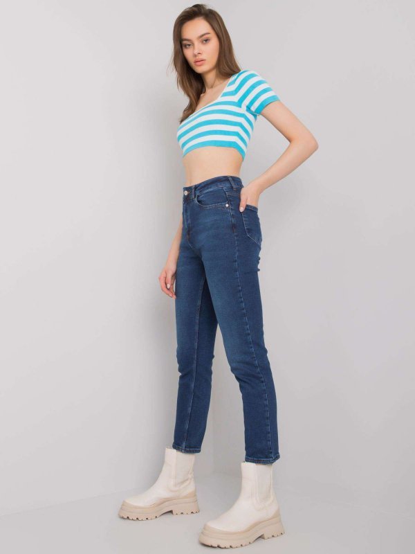 Spodnie jeans-MR-SP-5326.41-ciemny niebieski rozmiar - 34
