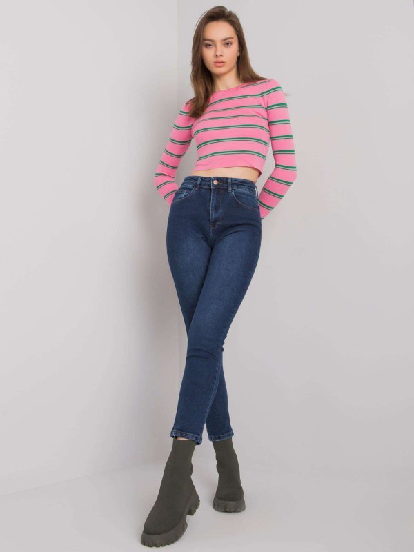Spodnie jeans-MR-SP-251.60P-ciemny niebieski rozmiar - 26