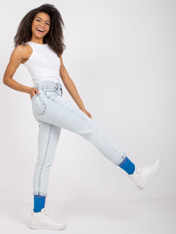 Spodnie jeans-MR-SP-251-1.95-jasny niebieski rozmiar - 29