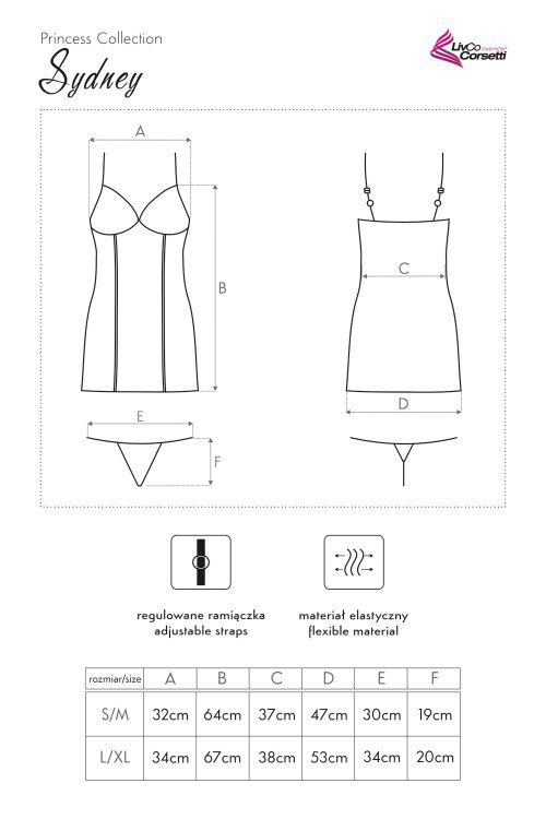 Koszulka Sydney LC 90291 Princess Collection rozmiar - S/M
