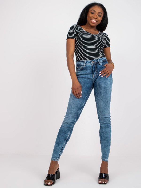 Spodnie jeans-D85035C62220M263-niebieski rozmiar - S