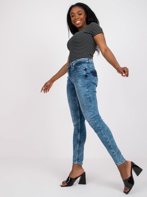 Spodnie jeans-D85035C62220M263-niebieski rozmiar - S