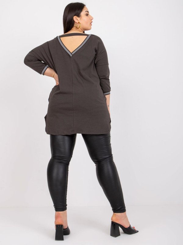 Tunika-RV-TU-7564.57-ciemny khaki rozmiar - ONE SIZE