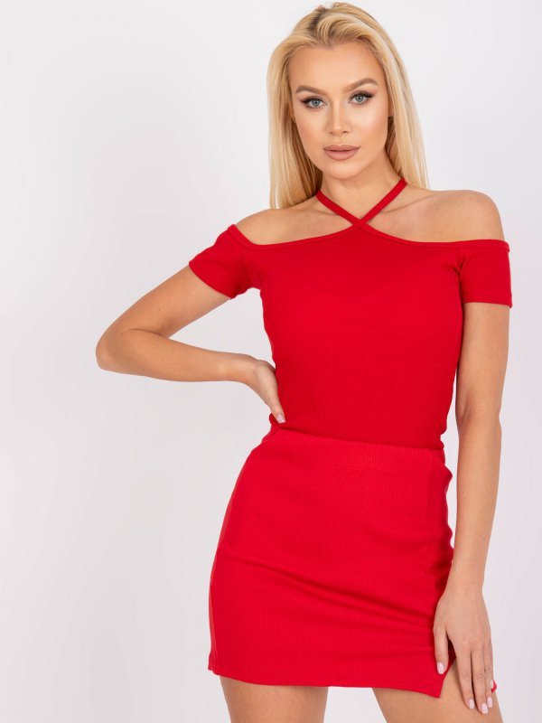 Bluzka-RV-BZ-7679.72-czerwony rozmiar - M