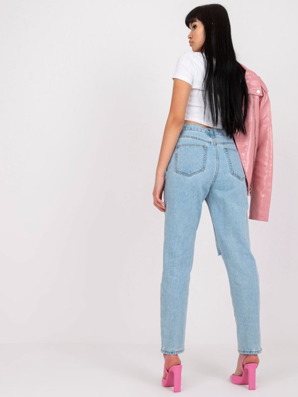 Spodnie jeans-EM-SP-RD1345.67P-jasny niebieski rozmiar - 42