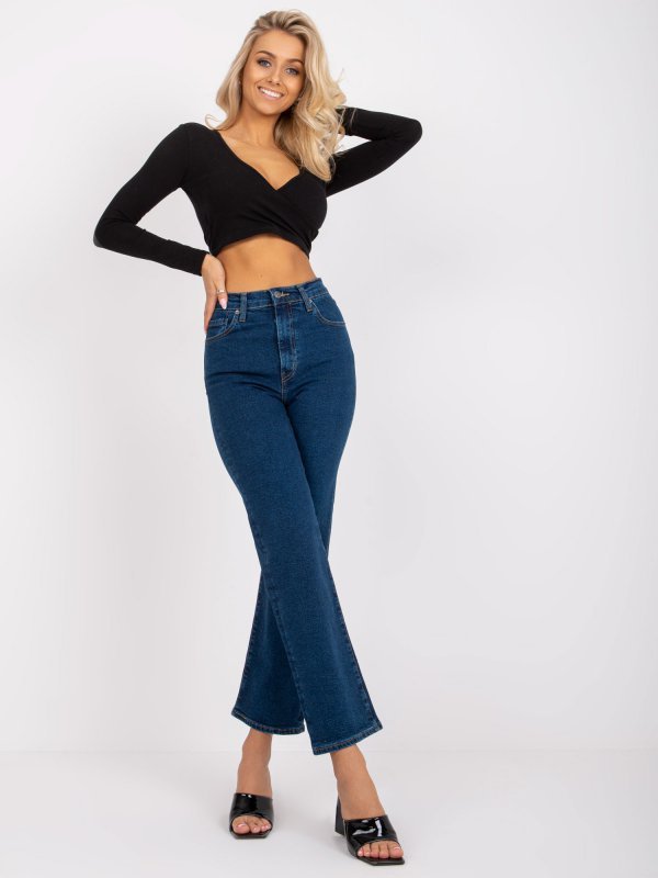 Spodnie jeans-RO-SP-2402.10-ciemny niebieski rozmiar - 34