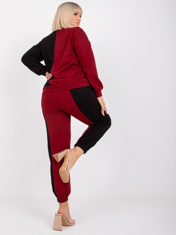 Komplet-EM-KMPL-639.88-bordowy rozmiar - L/XL