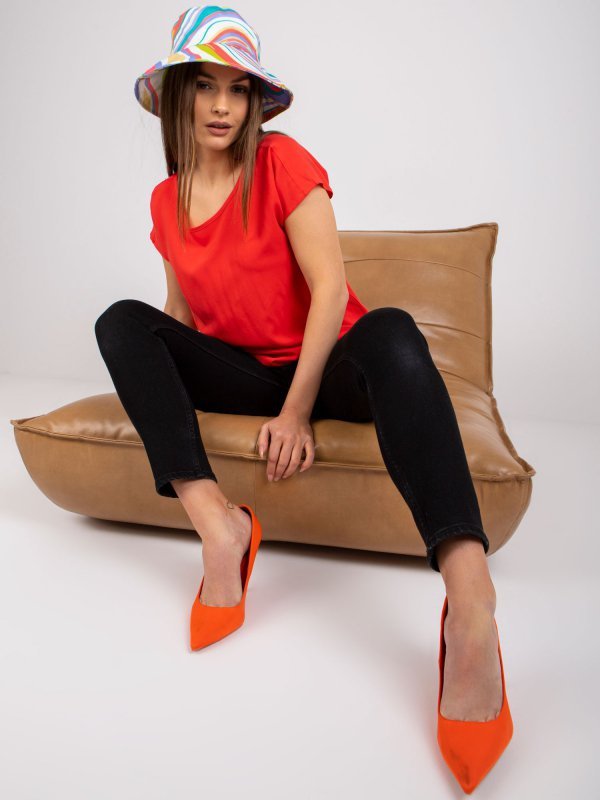 Bluzka-D73761W10978G-czerwony rozmiar - L