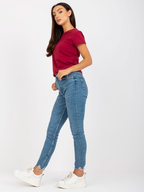 T-shirt-B-013.25P-bordowy rozmiar - S