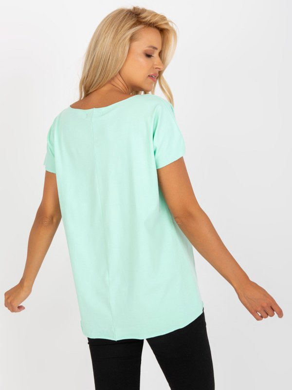 Bluzka-FA-BZ-7964.93-mietowy rozmiar - ONE SIZE