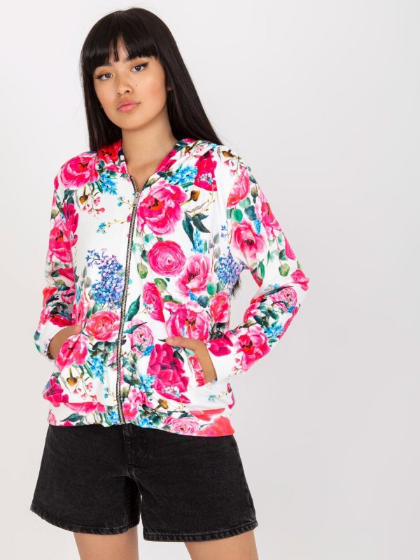 Bluza-RV-BL-8118.89-biało-różowy rozmiar - L/XL