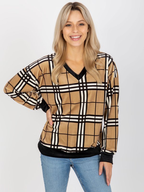 Bluzka-RP-BZ-8188-5.16-camelowy rozmiar - S/M