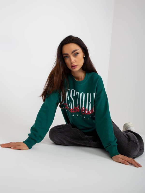 Bluza-EM-BL-7886.88-ciemny zielony rozmiar - L