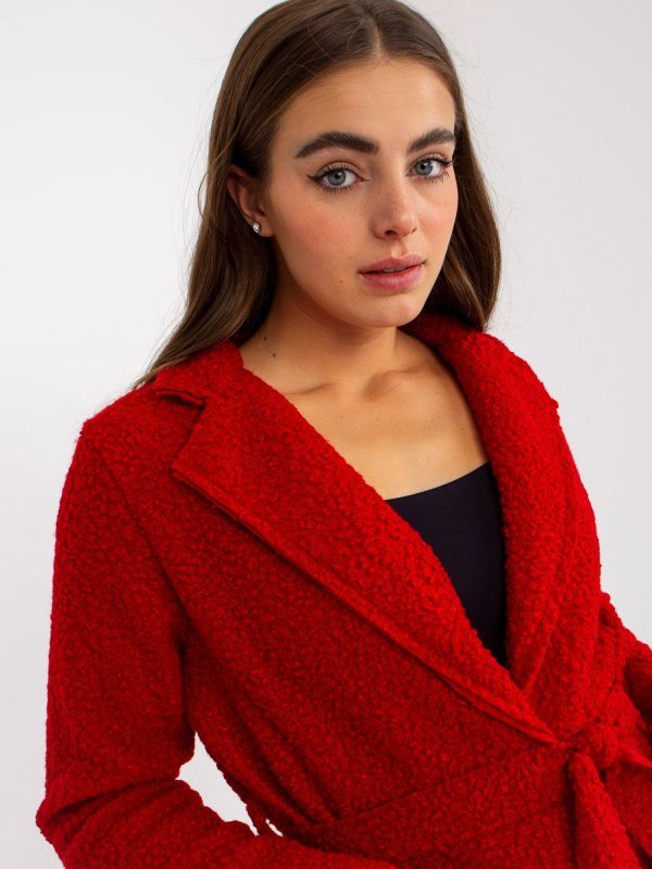 Płaszcz-TW-PL-BI-5220.63-ciemny czerwony rozmiar - ONE SIZE