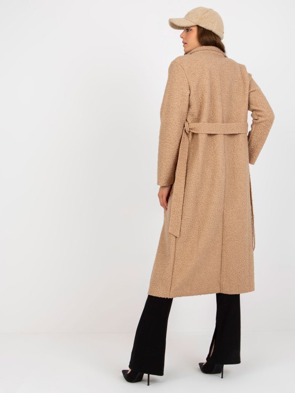 Płaszcz-TW-PL-BI-5220.63-beżowy rozmiar - ONE SIZE