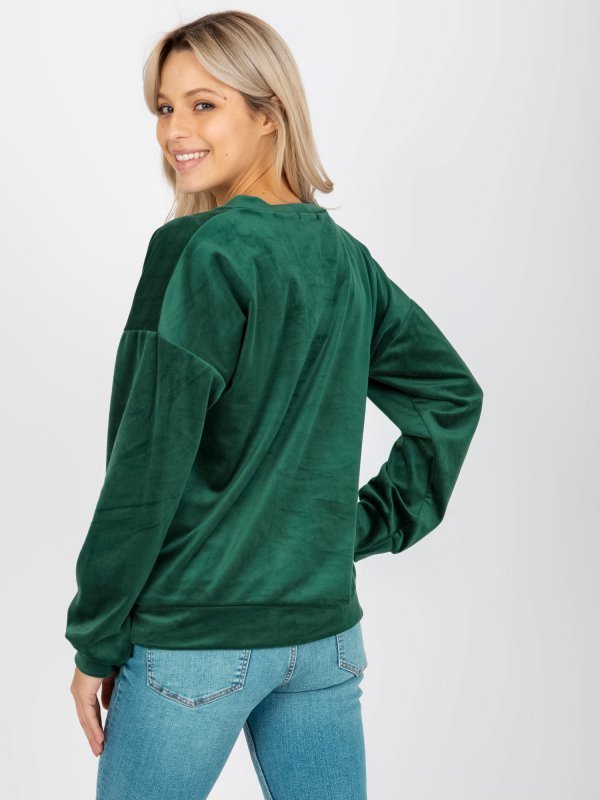 Bluzka-RP-BZ-8188.06X-ciemny zielony rozmiar - S/M