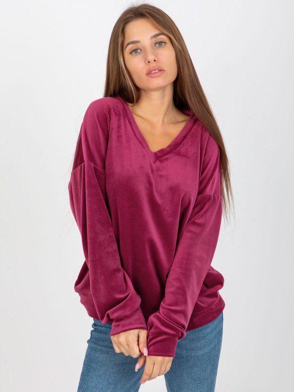 Bluzka-RP-BZ-8188.36X-fioletowy rozmiar - S/M