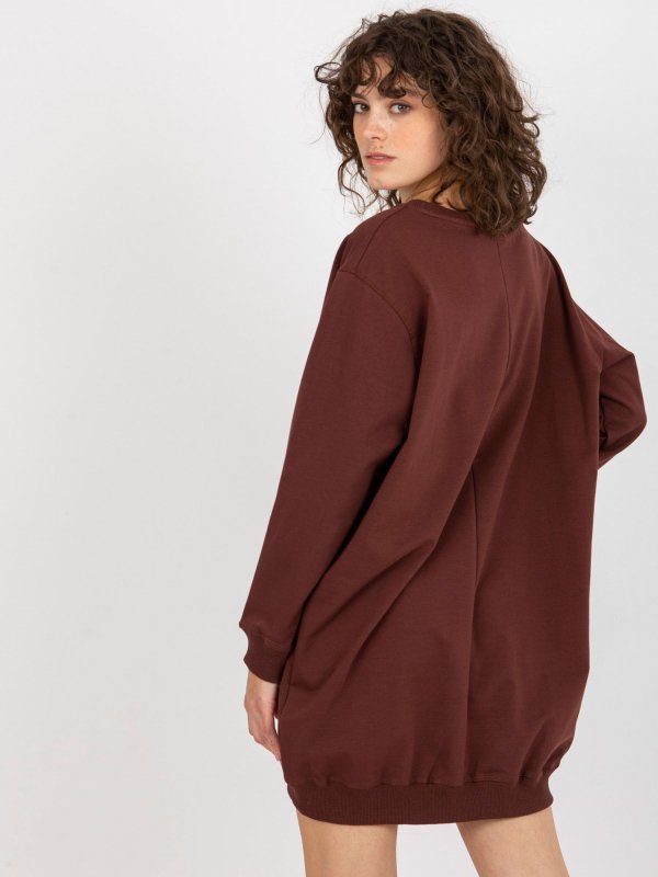 Bluza-VI-BL-3212.15X-ciemny brązowy rozmiar - ONE SIZE