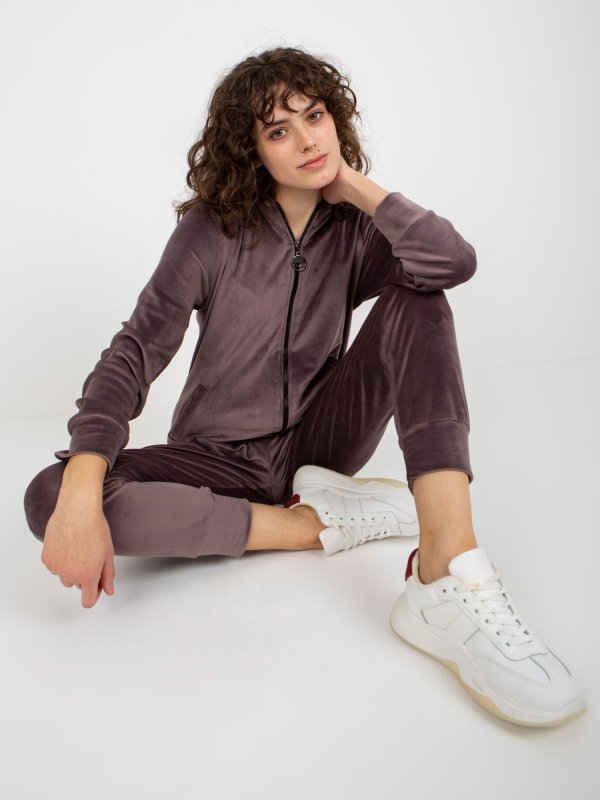 Komplet-LK-KMPL-509167.90-ciemny fioletowy rozmiar - S/M