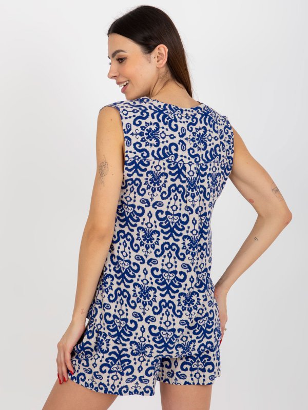 Bluzka-D73771R11115A-ciemny niebieski rozmiar - S