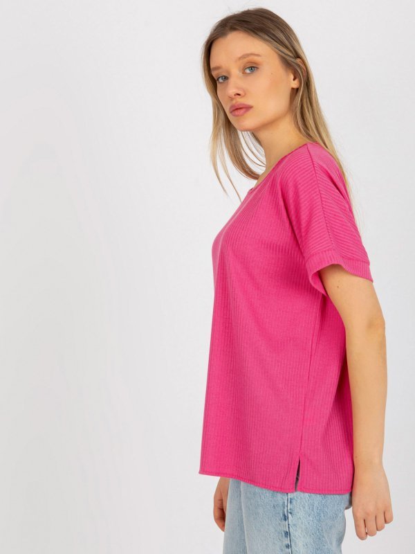 Bluzka-LK-BZ-509252.25X-fuksjowy rozmiar - ONE SIZE