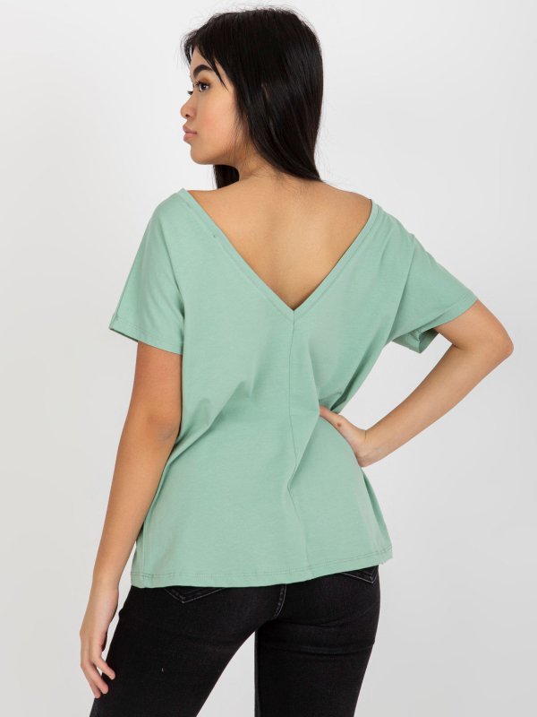 T-shirt-RV-TS-4662.48-pistacjowy rozmiar - S
