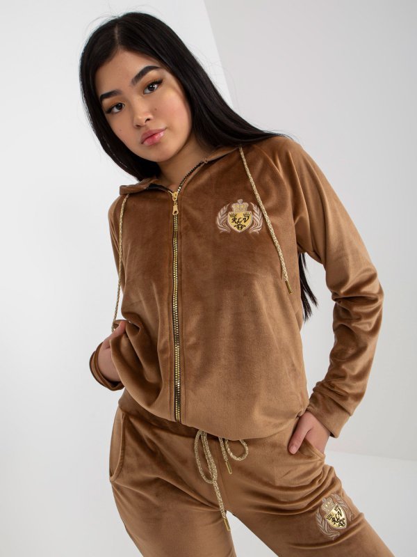 Komplet-RV-KMPL-8443.98P-camelowy rozmiar - L/XL
