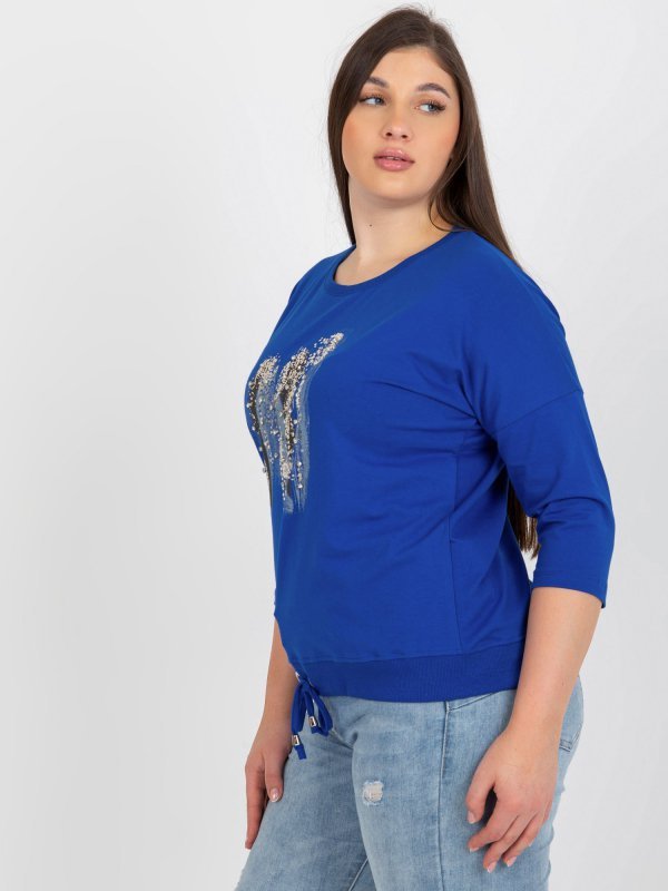 Bluzka-RV-BZ-8182.36P-ciemny niebieski rozmiar - ONE SIZE