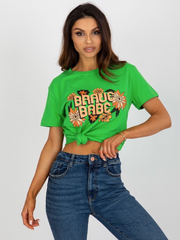 T-shirt-FA-TS-8385.07-zielony rozmiar - ONE SIZE